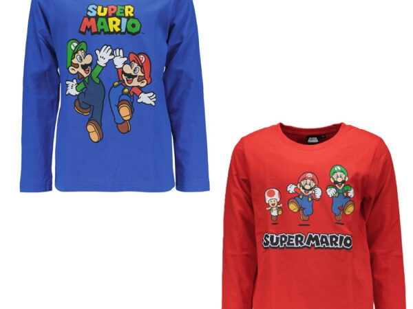 Παιδικό μπλουζάκι μακρυμάνικο Super Mario Toad, για 4-10 ετών