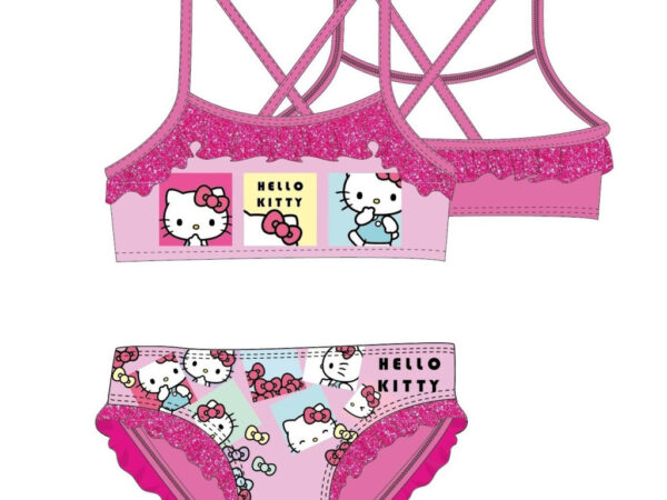 Παιδικό μαγιό Hello Kitty Bows, μπικίνι 3-8 ετών