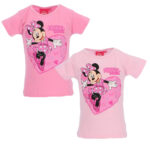 Παιδικό κοντό μπλουζάκι Disney Minnie Heart, για παιδιά 3-8 ετών - Image 4