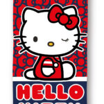 Πετσέτα μπάνιου Hello Kitty Cutie Style, πετσέτα θαλάσσης 70x140cm (Γρήγορο στέγνωμα)