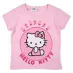Hello Kitty ροζ παιδικό κοντομάνικο μπλουζάκι, 3-8 ετών - Image 4