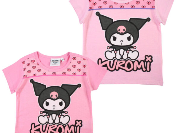 Παιδικό κοντό μπλουζάκι Kuromi, 3-8 ετών