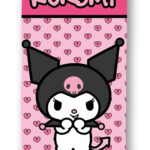 Πετσέτα μπάνιου Kuromi Pink, πετσέτα θαλάσσης 70x140cm (Γρήγορο στέγνωμα)