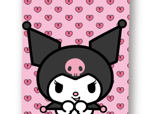 Πετσέτα μπάνιου Kuromi Pink, πετσέτα θαλάσσης 70x140cm (Γρήγορο στέγνωμα)