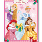 Χριστουγεννιάτικη Κουβέρτα από Φλις με Πριγκίπισσες της Disney με Νεράιδα 100x140εκ.