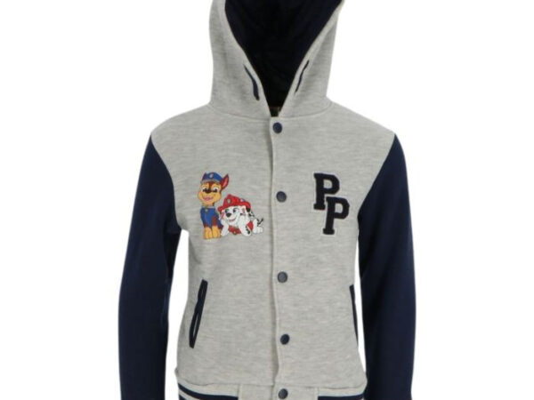 Παιδική ζακέτα με κουκούλα Paw Patrol Grey για αγόρια 2 - 8 ετών / 92 - 128 εκ.