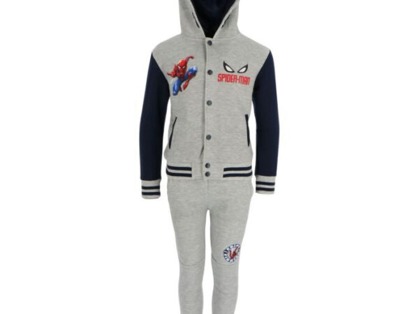 Παιδική φόρμα Spiderman Look Grey, σετ τζόκινγκ 3 - 8 ετών / 98 - 128 cm