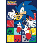 Κουβέρτα Sonic the Hedgehog Blue Blur από φλις 100x140εκ.