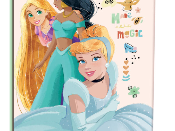 Τετράδιο με γραμμές Disney Princess Made of Magic B/5, 40 φύλλα