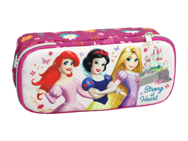 Κασετίνα μολυβιών Disney Princess Strong με 2 θήκες 26 εκ.