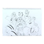 Μπλοκ σχεδίασης σπιράλ Disney Princess Your World A/4 με 40 φύλλα και αυτοκόλλητα - Image 5