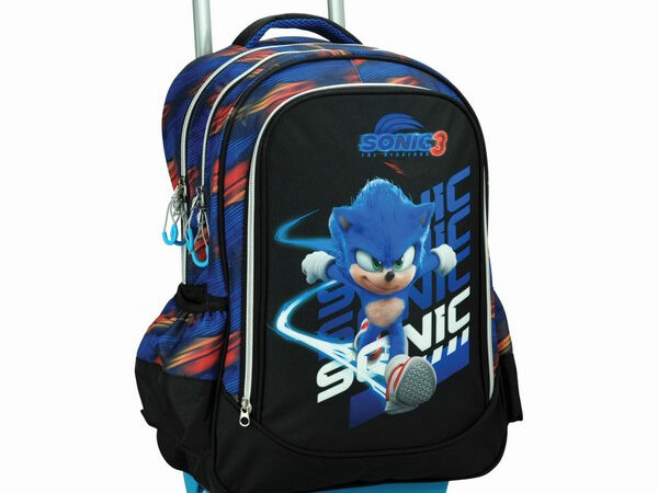 Σχολική τσάντα με ροδάκια Sonic the Hedgehog Brawn, 46 εκ.