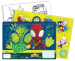 Σπιράλ μπλοκ σχεδίασης Spidey Dino-Webs A/4 με 40 φύλλα και αυτοκόλλητα