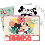 Μπλοκ σχεδίασης σπιράλ Disney Minnie Nomadic Spirit A/4 με 40 φύλλα και αυτοκόλλητα
