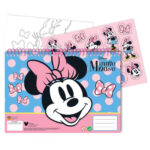 Μπλοκ σχεδίασης σπιράλ Disney Minnie Joy A/4 με 40 φύλλα και αυτοκόλλητα