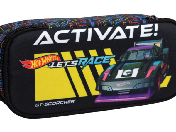 Κασετίνα μολυβιών Hot Wheels Activate 2 θέσεων 26 εκ.