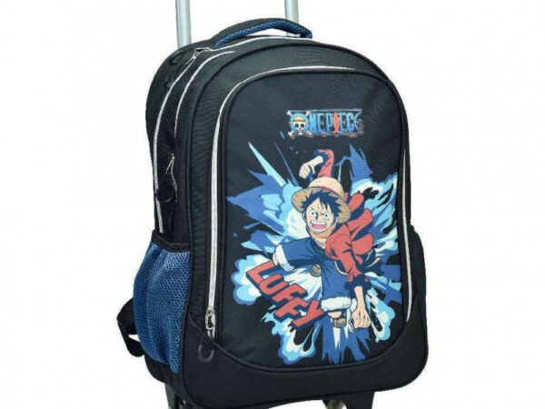 Τσάντα σχολική με ρόλερ One Piece Luffy, 46 εκ.