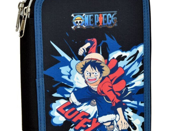 Κασετίνα μολυβιών 2 επιπέδων με γέμισμα One Piece Luffy