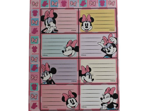 Ετικέτα σημειωματάριου Disney Minnie Joy με αυτοκόλλητα, 16 τεμάχια