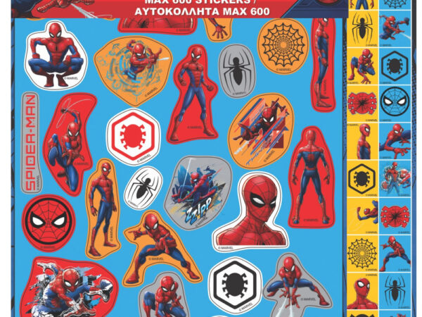 Σετ αυτοκόλλητων Spiderman Dark 600 τεμαχίων