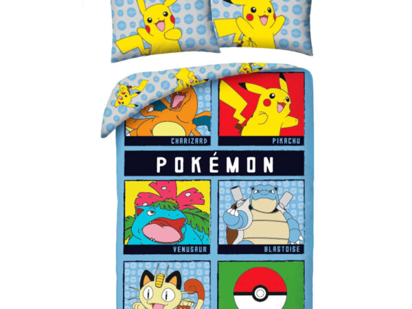 Κάλυμμα σεντονιού Pokemon Ready for Battle 140-200cm, 70-90cm