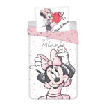 Σετ κλινοσκεπασμάτων Disney Minnie White 140-200 εκ., 70-90 εκ.