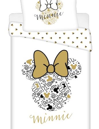 Σετ κλινοσκεπασμάτων Disney Minnie Gold 140-200 εκ., 70-90 εκ.