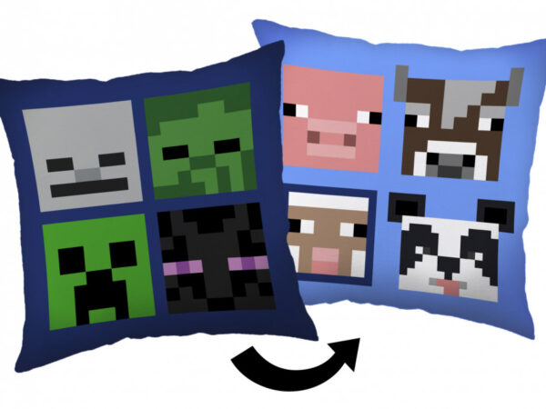 Διακοσμητικό μαξιλάρι Minecraft Bad Mobs, 40*40 εκ.