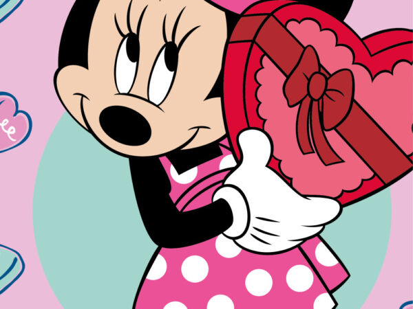 Πετσέτα μπάνιου Disney Minnie Sweets, πετσέτα θαλάσσης 70x140εκ.