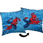 Κάλυμμα μαξιλαριού Spiderman Blue βελούδινο 40x40 εκ.