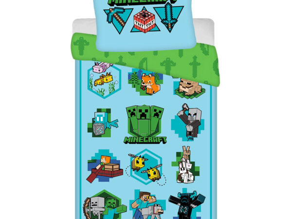 Κάλυμμα σεντονιού Minecraft Icons 140x200cm, 70x90cm