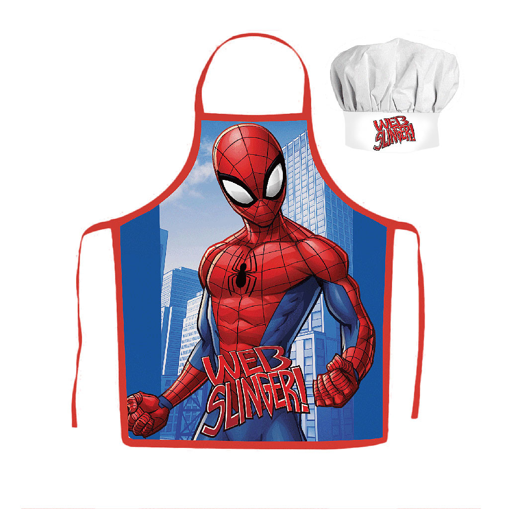 JFK038383 Παιδική ποδιά Spiderman Web Slinger σετ 2 τεμαχίων - Image 1