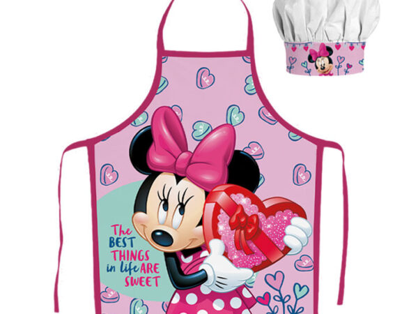 Σετ παιδικής ποδιάς 2 τεμαχίων Disney Minnie Sweets
