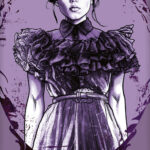 Πετσέτα μπάνιου Wednesday Purple, πετσέτα θαλάσσης 70x140εκ.