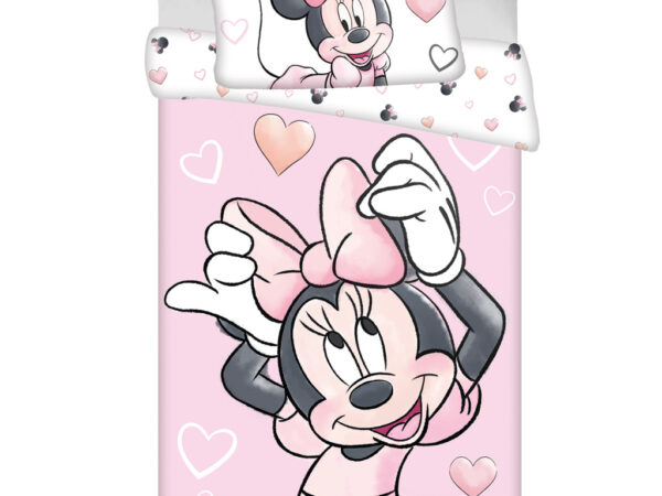 Παιδικά σεντόνια Disney Minnie Blush Pink 100-135 cm, 40-60 cm
