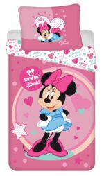 Σετ κλινοσκεπασμάτων Disney Minnie Look 140-200cm, 70-90cm από μικροΐνες