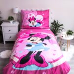 Σετ κλινοσκεπασμάτων Disney Minnie Look 140-200cm, 70-90cm από μικροΐνες - Image 2