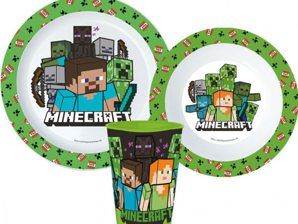 Σετ φαγητού Minecraft Pixelcraft με κύπελλο 260 ml