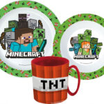 Σετ σερβίτσιου Minecraft Creeper με κούπα 350 ml