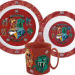 Σερβίτσιο Harry Potter School Shields, σετ μικροπλαστικού με κούπα 350 ml