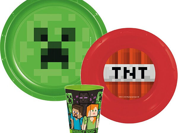 Σετ φαγητού Minecraft TNT, πλαστικό σετ