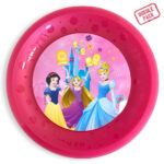 Disney Princess Junior Live Your Story πιάτο φαγητού micro premium από πλαστικό σετ 4 τεμαχίων 21 εκ.
