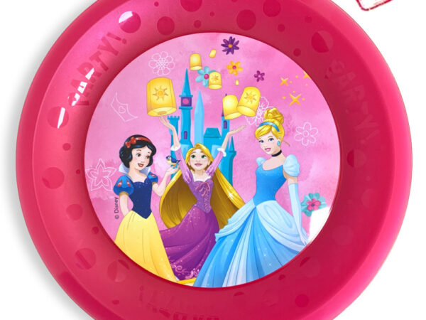 Disney Princess Junior Live Your Story πιάτο φαγητού micro premium από πλαστικό σετ 4 τεμαχίων 21 εκ.