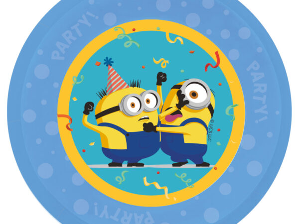 Minions The Rise of Gru σετ 4 πλαστικών πιάτων φαγητού micro premium, 21 εκ.