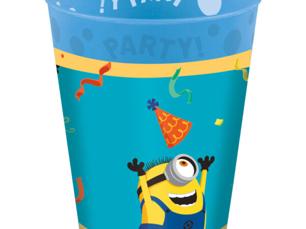 Minions The Rise of Gru σετ 4 τεμαχίων πλαστικών ποτηριών micro premium 250 ml