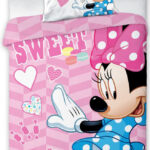 Σετ παιδικών κλινοσκεπασμάτων Disney Minnie Sweet 100-135 εκ., 40-60 εκ.