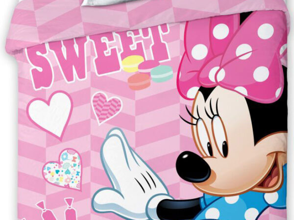 Σετ παιδικών κλινοσκεπασμάτων Disney Minnie Sweet 100-135 εκ., 40-60 εκ.