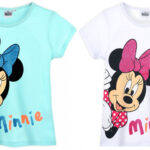 Παιδικό κοντό μπλουζάκι Disney Minnie, τοπ 3-8 ετών