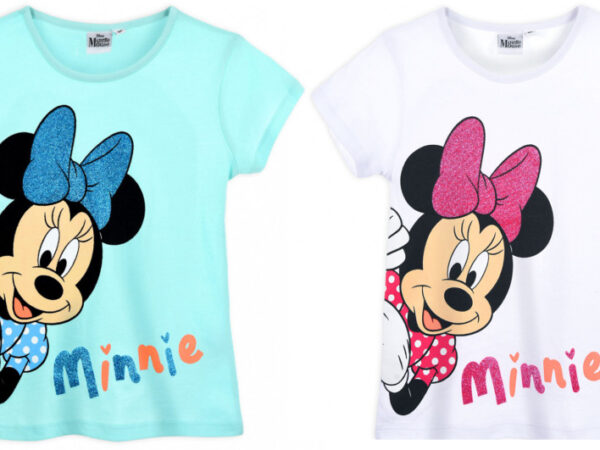 Παιδικό κοντό μπλουζάκι Disney Minnie, τοπ 3-8 ετών