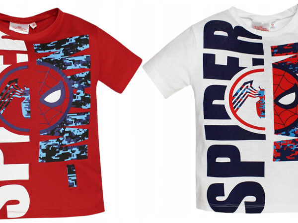 Παιδικό κοντό μπλουζάκι Spiderman, 3-8 ετών